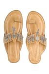 Buy_5elements_Brown Embellished Kolhapuris _at_Aza_Fashions