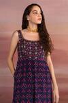 Buy_EASE_Purple Georgette Floral Scoop Neck Print Sleeveless Jumpsuit_Online_at_Aza_Fashions