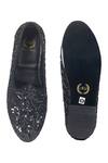 Shop_Domani_Black Handcrafted Velvet Sequin Juttis _at_Aza_Fashions