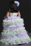 Shop_Lil Angels_Multi Color Dupion Embellished Dress _at_Aza_Fashions