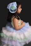 Lil Angels_Multi Color Dupion Embellished Dress _at_Aza_Fashions