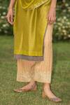 Shop_Priti Prashant_Green Handwoven  Dupatta Mul Round Kurta Set _Online_at_Aza_Fashions