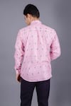 Shop_Eleven Brothers_Pink Cotton Twill Checkered Shirt _at_Aza_Fashions