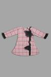 Buy_Champscloset_Pink Checkered Dress For Girls_at_Aza_Fashions