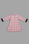 Shop_Champscloset_Pink Checkered Dress For Girls_at_Aza_Fashions