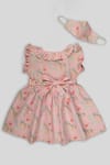 Buy_Champscloset_Pink Printed Dress For Girls_at_Aza_Fashions