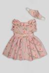 Shop_Champscloset_Pink Printed Dress For Girls_at_Aza_Fashions
