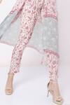 Buy_Sakshi Girri_Pink Chiffon Printed Kaftan And Pant Set_Online_at_Aza_Fashions