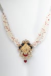 Shop_Osvag India_Gemstone Embellished Choker Necklace_at_Aza_Fashions