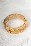 Buy_Osvag India_Gold Plated Diamonds, Crystals Bird Motif Embellished Bangle _at_Aza_Fashions