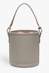 Buy_Tan & Loom_Grey Nappa Leather Polti Bag _at_Aza_Fashions