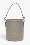 Shop_Tan & Loom_Grey Nappa Leather Polti Bag _at_Aza_Fashions