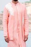 Buy_Soniya G_Pink Silk Embroidered Zari Work Bandhani Jacket Kurta Set _Online_at_Aza_Fashions