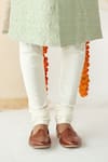 Tisa - Men_Green Viscose Polyester Embroidered Sherwani Set _Online_at_Aza_Fashions