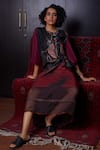 Medha_Black Pure Silk Skirt Set_Online_at_Aza_Fashions