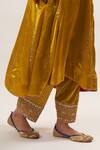 Shop_Heena Kochhar_Yellow Chanderi Embroidered Kurta Salwar Set_Online_at_Aza_Fashions
