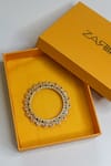 Buy_ZARIIN_Gold Plated Cubic Zirconia Myza Bangle _Online_at_Aza_Fashions