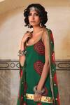 Gulabo Jaipur Green Georgette Bandhani Scoop Neck Shinaz Kurta Sharara Set at Aza Fashions Gulabo Jaipur_Green Georgette Bandhani Scoop Neck Shinaz Kurta Sharara Set _at_Aza_Fashions