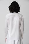 Buy_Rajesh Pratap Singh_White Cotton Band Collar Shirt _Online_at_Aza_Fashions