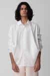 Rajesh Pratap Singh_White Cotton Shirt _Online_at_Aza_Fashions