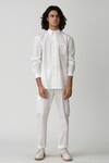 Rajesh Pratap Singh_White Cotton Shirt _Online_at_Aza_Fashions