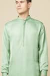 Buy_Spring Break_Green Cotton, Polyester Embroidery Straight Kurta 