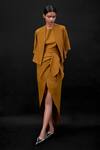 AMPM_Beige Wool Gm Karimah Swirl Embossed Jacket_Online_at_Aza_Fashions