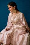 Buy_Soha By Harleen And Sona_Pink Kurta And Palazzo Bamberg  Dupattatabby Asra Embroidered Set _Online_at_Aza_Fashions