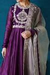 Buy_Soha By Harleen And Sona_Purple Anarkali Yoke Bamberg Silk Anarkali Amyra Zardozi Embroidered Set _Online_at_Aza_Fashions