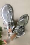 Shop_Sole House_Silver Kolhapuri Block Heels _at_Aza_Fashions
