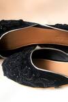Shop_Sole House_Black Embroidered Velvet Juttis _at_Aza_Fashions