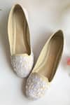 Buy_Sole House_Beige Floral Embroidered Ballerina Shoes _at_Aza_Fashions