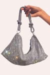 Shop_Sephyr_Silver Cersei Crystal Embellished Handbag _at_Aza_Fashions