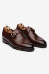 Shop_Bridlen_Brown Single Monk Shoes  _at_Aza_Fashions