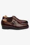 Bridlen_Brown Single Monk Shoes  _Online_at_Aza_Fashions