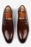 Buy_Bridlen_Brown Single Monk Shoes  _Online_at_Aza_Fashions