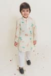 Buy_Mr Brat_Yellow Muslin Printed Kurta And Pant Set _at_Aza_Fashions