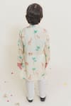 Shop_Mr Brat_Yellow Muslin Printed Kurta And Pant Set _at_Aza_Fashions
