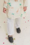 Buy_Mr Brat_Yellow Muslin Printed Kurta And Pant Set _Online_at_Aza_Fashions