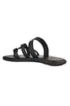 Buy_Sko_Black Greek Sandal Cross Strap Slippers _Online_at_Aza_Fashions
