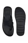 Shop_Sko_Black Greek Sandal Cross Strap Slippers _at_Aza_Fashions