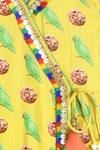 Shop_Native Place India_Yellow Printed Angrakha And Pant Set For Girls_Online_at_Aza_Fashions