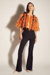 Shop_Sameer Madan_Black Bell Bottom Pant  _at_Aza_Fashions