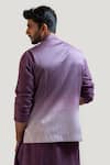 Shop_Smriti by Anju Agarwal_Purple Bam Silk Applique Nehru Jacket_at_Aza_Fashions