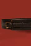 Shop_S&N by Shantnu Nikhil_Brown Unisex Swat Standard Belt _Online_at_Aza_Fashions