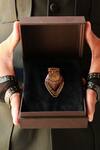Buy_S&N by Shantnu Nikhil_Red Embellished The Legion Merit Brooch_at_Aza_Fashions