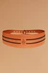 Buy_S&N by Shantnu Nikhil_Brown Swat Dual Belt _at_Aza_Fashions