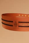 S&N by Shantnu Nikhil_Brown Swat Dual Belt _Online_at_Aza_Fashions