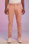 Shop_S&N by Shantnu Nikhil_Pink Cotton Trousers _at_Aza_Fashions