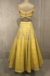 Shop Shantnu Nikhil Yellow Organza Embroidered Lehenga Set at Aza Fashions Shop_Shantnu Nikhil_Yellow Organza Embroidered Lehenga Set_at_Aza_Fashions